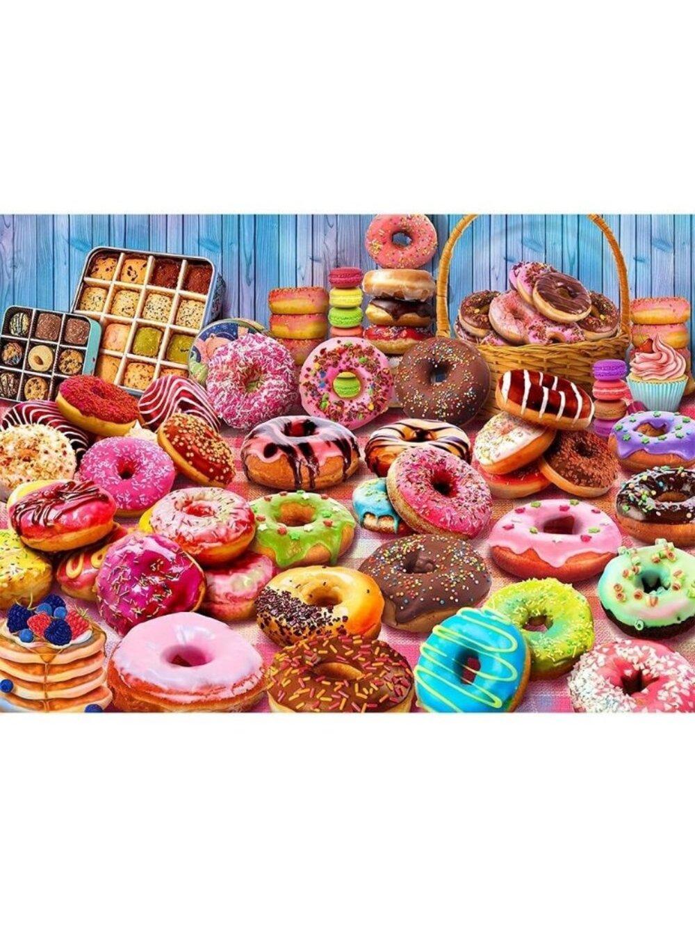 NEW 1000 Piece Donuts Jigsaw Puzzle For Adults Factory Sealed With Poster